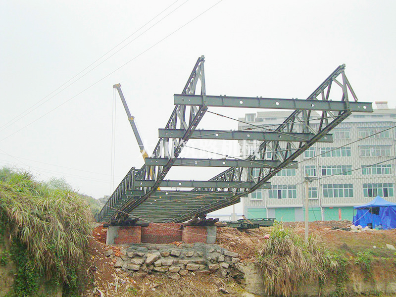湖南順天建設(shè)集團(tuán)郴州大道36+27m.50T鋼橋及支架案例 湖南順天建設(shè)集團(tuán)郴州大道36+27m.50T鋼橋及支架案例